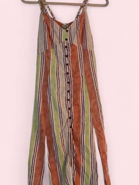 Band of Gypsies Orange and Purple Striped Dress